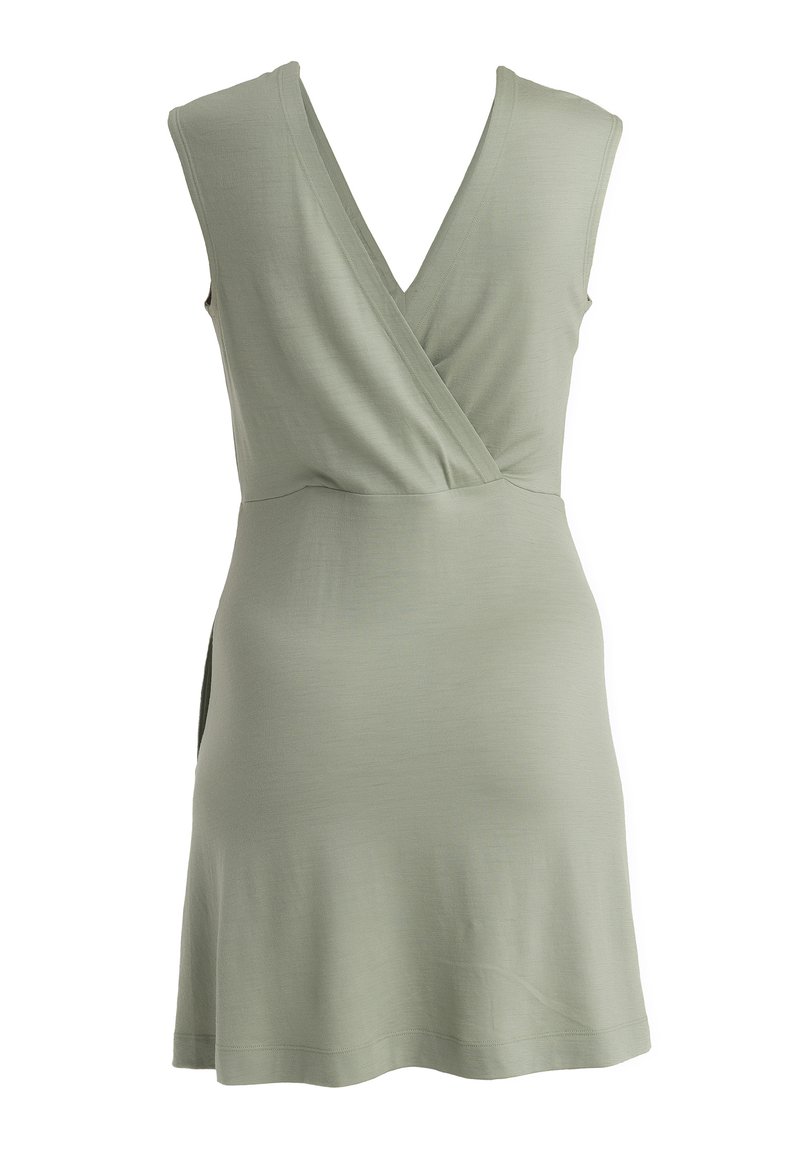 Icebreaker Jerseyjurk groen gemêleerd Icebreaker Jerseyjurk groen gemêleerd