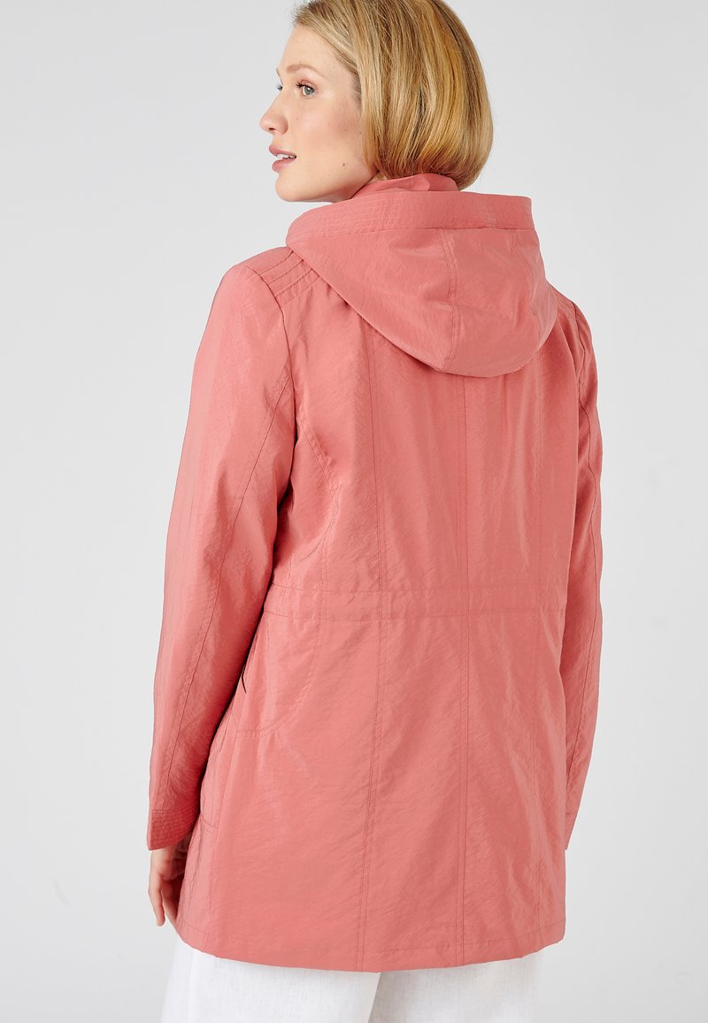 Rouge HOMME Jacket à Capuche zippé avec doublure en Polaire et poches