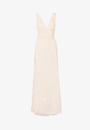 Adrianna Papell, FLOWER PETAL BEAD LONG DRESS - Ballkleid - ivory