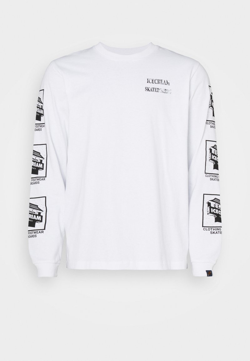 T-shirt Long Blanc Homme/femme Gildan - Manches Courtes - Logo Bande - Frais Inclus