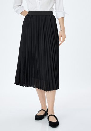 MIDI - A-line skirt - black