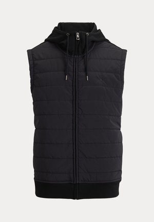 Polo Ralph Lauren, HYBRID HOODED VEST - Felpa con zip - black