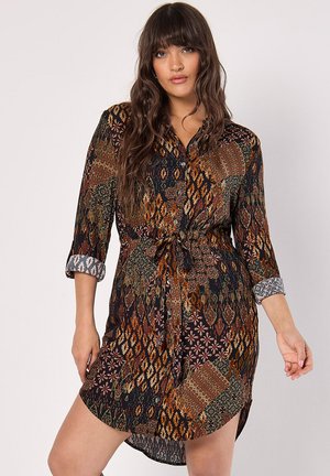 Apricot PATCHWORK IKAT - Blousejurk - black