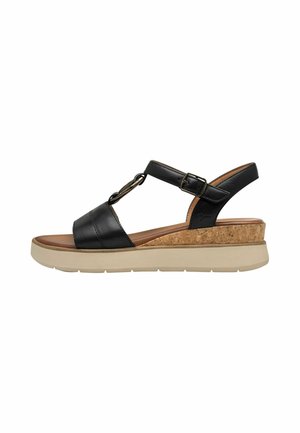 Sandali con plateau - black