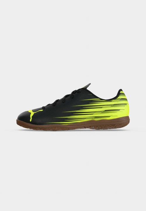 PUMA ATTACANTO II IT JR UNISEX - Indoor football boots - black/lime squeeze — photo 2