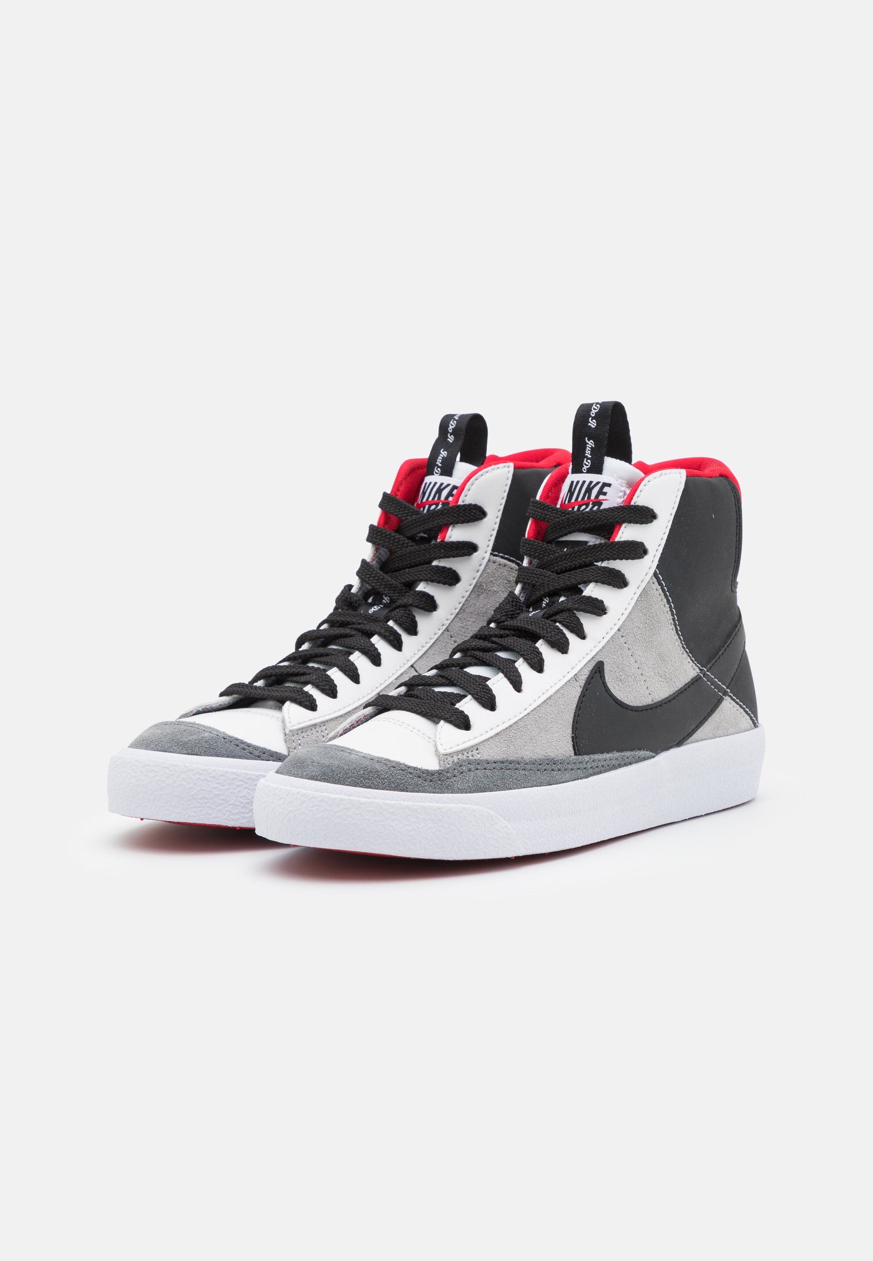 nike blazer mid 77 white black university red