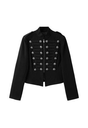 Stradivarius, FITTED BLAZER WITH METAL BUTTONS - Blazer - black