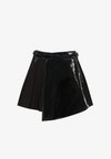 COPTIC FAUX LEATHER MINI SKIRT - Minigonna - black flame