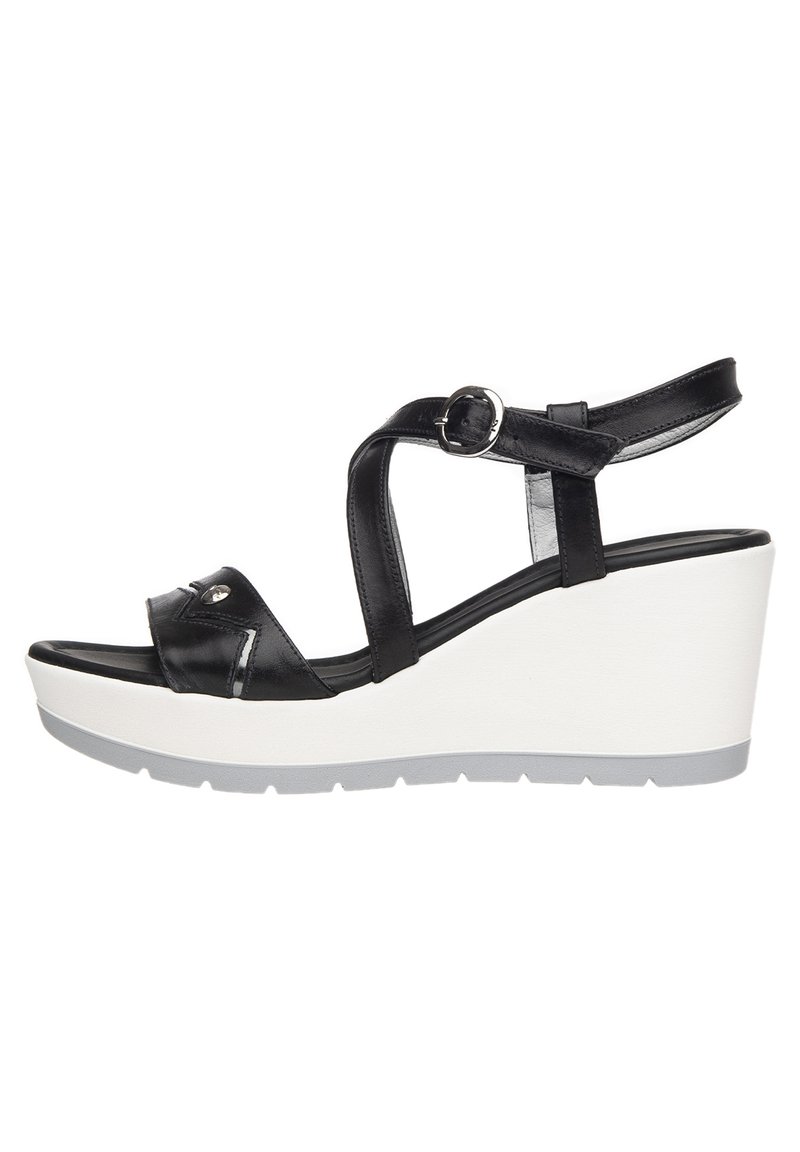 LifeStride Yolo, Sandali con Zeppa Donna, Nero, 38 EU