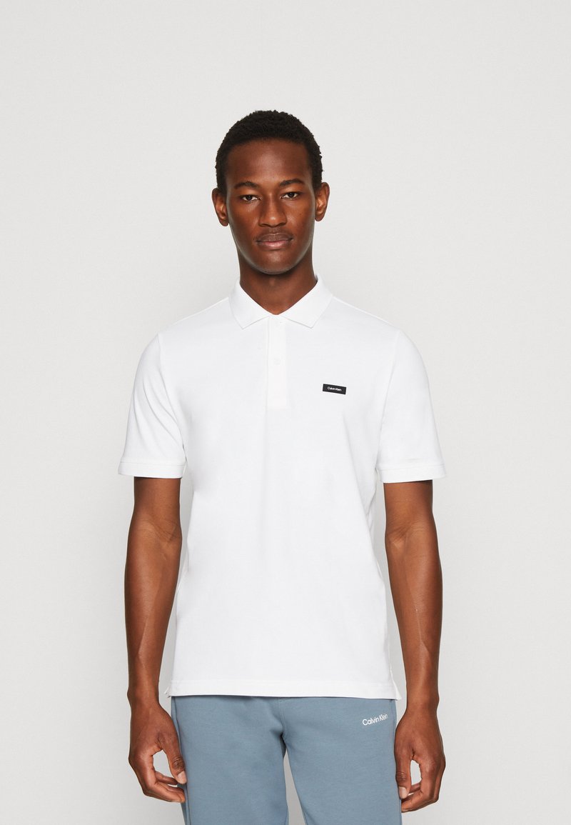 Calvin Klein - SLIM - Pikeepaita - bright white, Suurenna