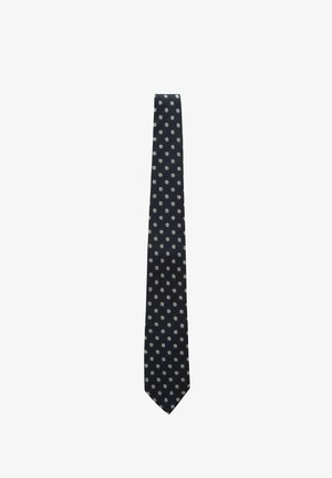 Next REGULAR - Kravata - navy blue polka dot
