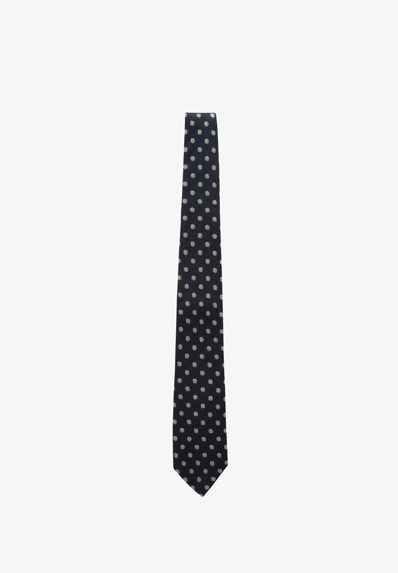 Next REGULAR - Tie - navy blue polka dot