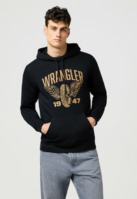 Wrangler Felpa con cappuccio - black