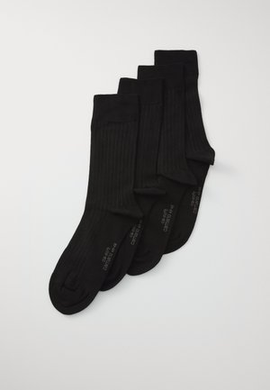 ONLINE MEN SHADOW STRIPES SOCKS 4 PACK - Socks - black