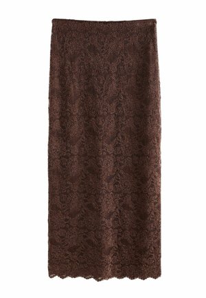 Next, LACE MAXI SKIRT - Maxinederdele - chocolate brown