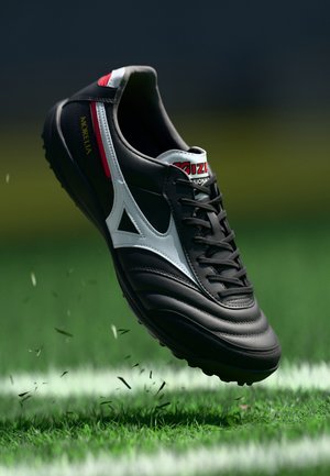 MORELIA SALA ELITE TF - Nogometne kopačke za trdo podlago - black/white/chinese red