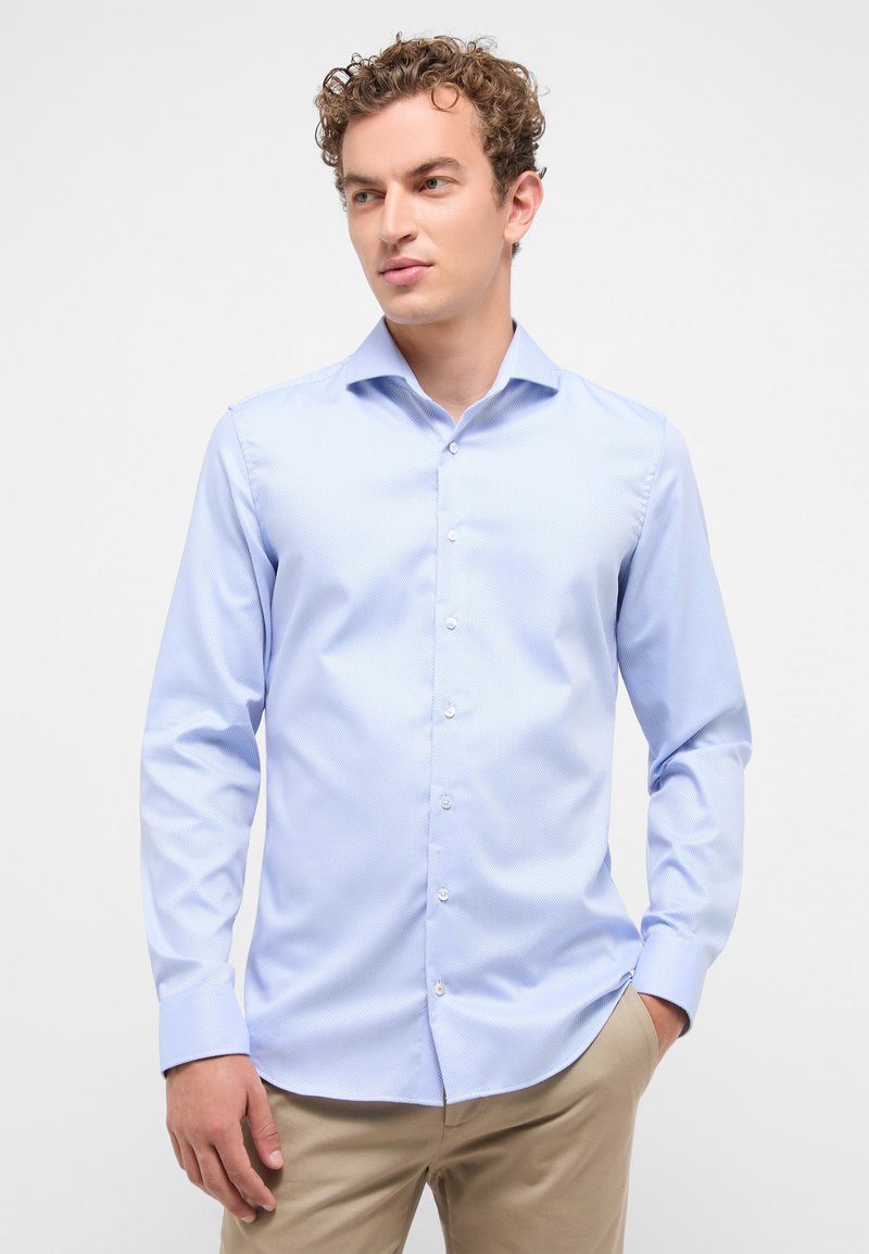 Eterna STRUKTUR SLIM FIT - Formal shirt - hellblau/light blue - Zalando.de