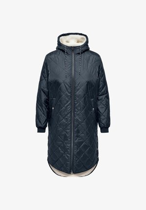 Tekkeline pikad jope tumepunasest, millel on kapuuts, lukuga eesosa ja küljetaskud. Sisevooder on valmistatud pehmest kreemivärvilisest kangast.