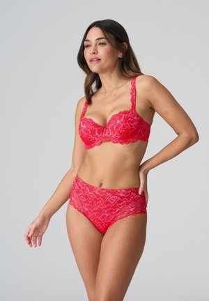 Balconette bra - pixie red