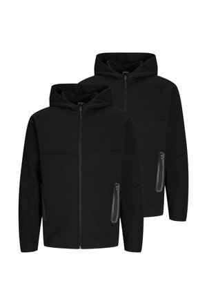 2ER PACK - Felpa con zip - schwarz