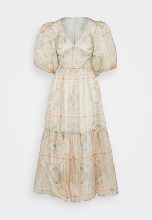 Malina FREYA POUF SLEEVE DRESS - Vestido de cóctel - stone