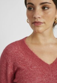 BZB COL V UNI - Pullover - rouge rosé