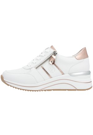 Sneakers laag - white white copper