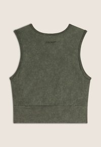 Freddy SENZA MANICHE - Top - beetle green used