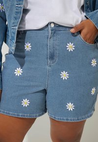 Yours Clothing Jeansshorts - blue