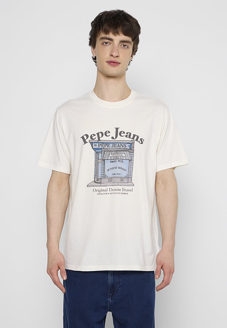 Pepe Jeans T-shirt print crème