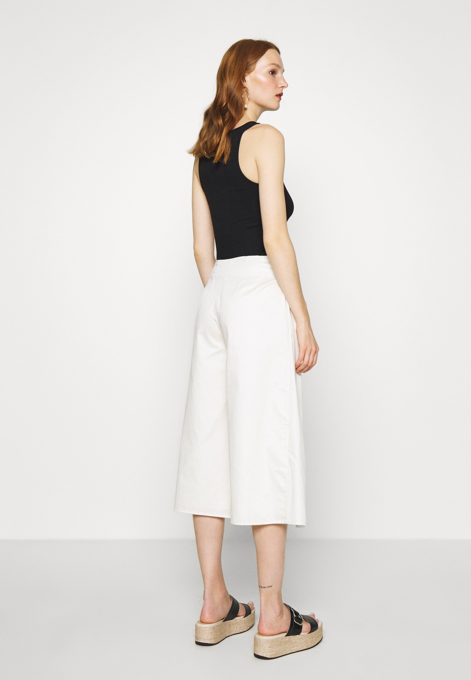 white culottes pants