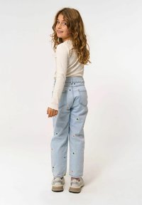 The New PORSCHA MOM FIT  - Laisvo kirpimo džinsai - light blue denim emb