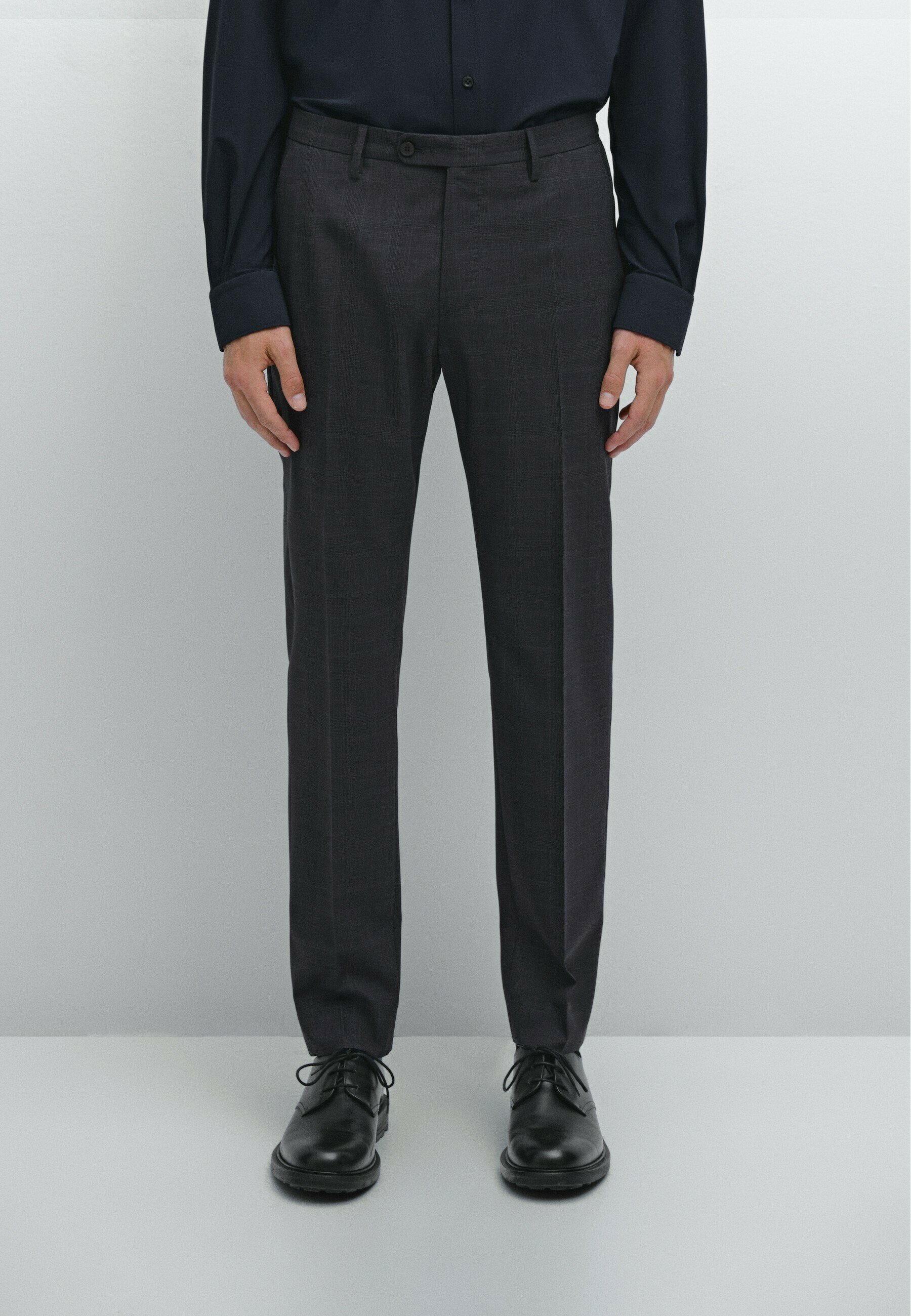 【Massimo Dutti】Check print suit trousers Check print suit trousers · Beige · Dressy | Massimo Dutti