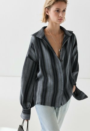 Massimo Dutti, Hemdbluse - dark blue
