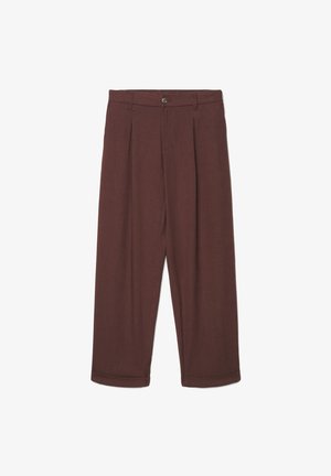 Calliope, PANTALONE LUNGO TINTA UNITA - Pantalon classique - marrone