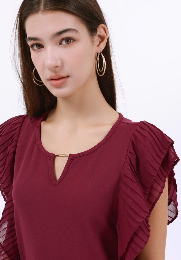 Jersey dress - raspberry4