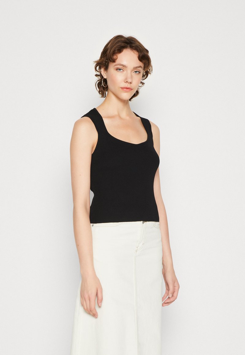 NA-KD LILLIE GRACE SINGLET - Top - black/schwarz - Zalando.de