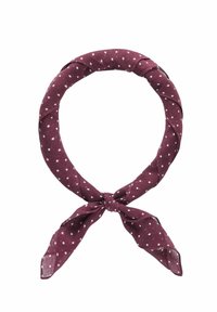 DOTTED BANDANA - Scarf - burgundy