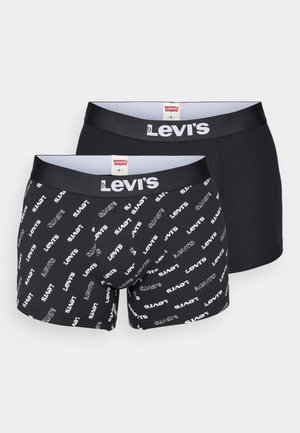 MEN LOGO BOXER 2 PACK - Trunks - black/white