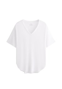 SOFT TOUCH V-NECK - Basic póló - white