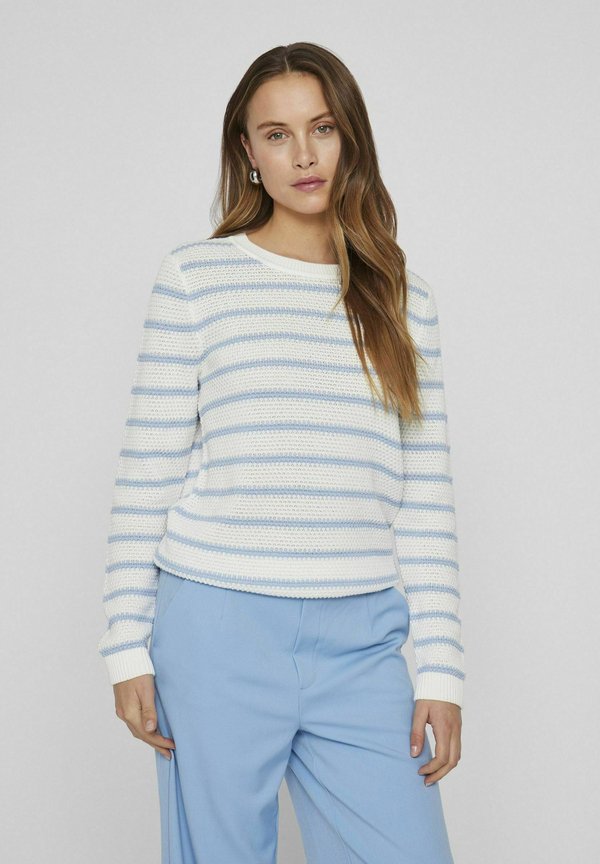 VIDALO O-NECK STRIPE NOOS - Strickpullover