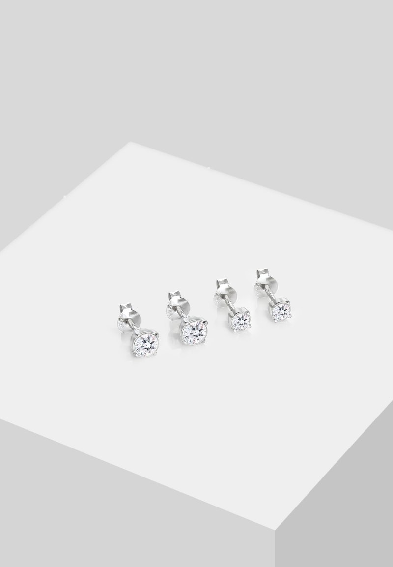 Orecchini In Argento Sterling 925 Con Zirconi Cubici Azzurro Chiaro - Heather Needham Silver - Piccoli 3mm, Discreti E Ipoallergenici, In Confezione Regalo - 5