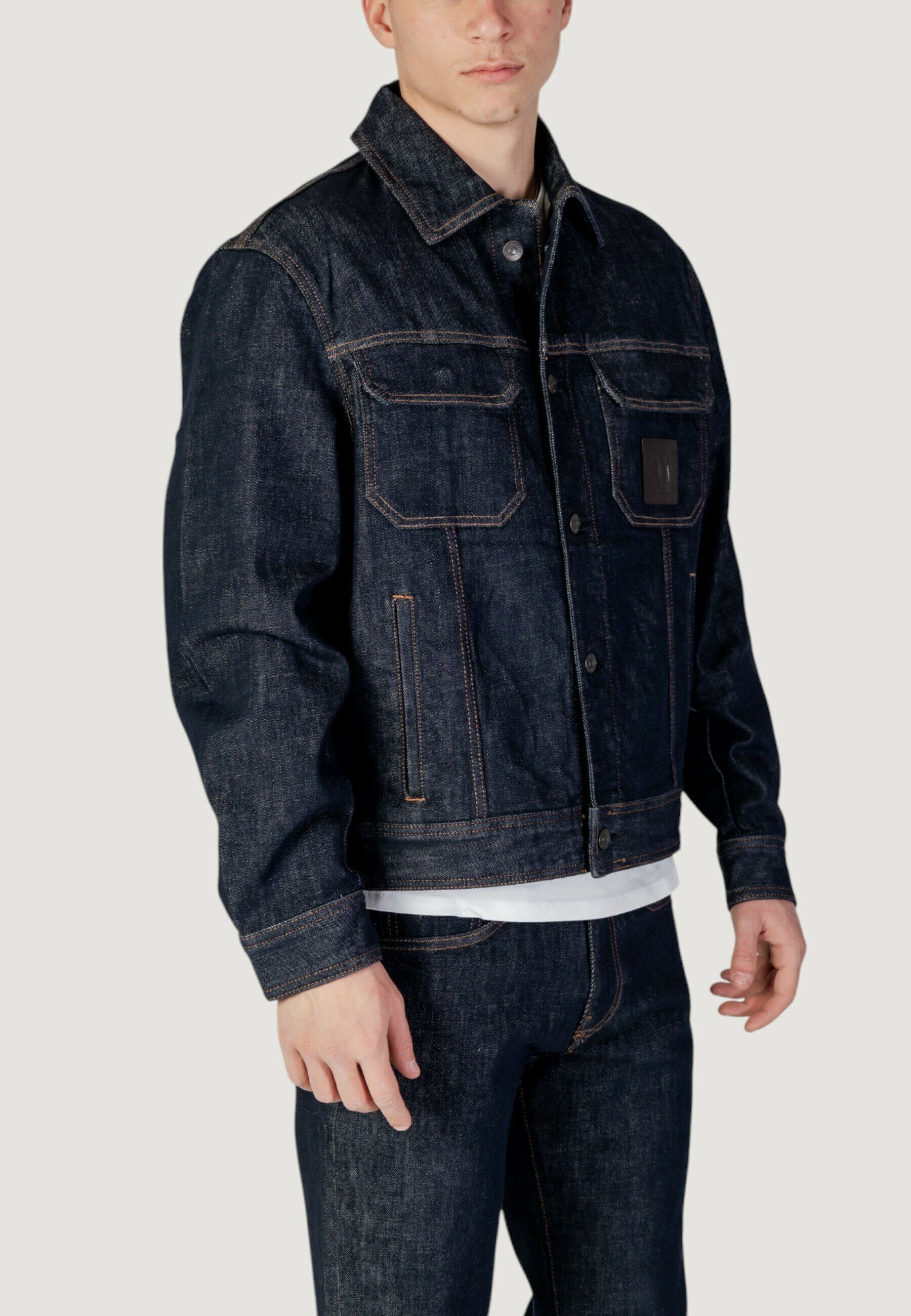 Armani Exchange Denim jacket - dark denim/blue - Zalando.co.uk