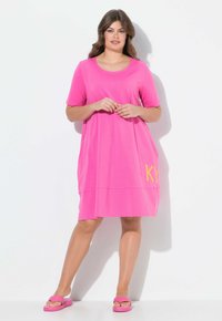 LAURASØN Žerzejové šaty - pink