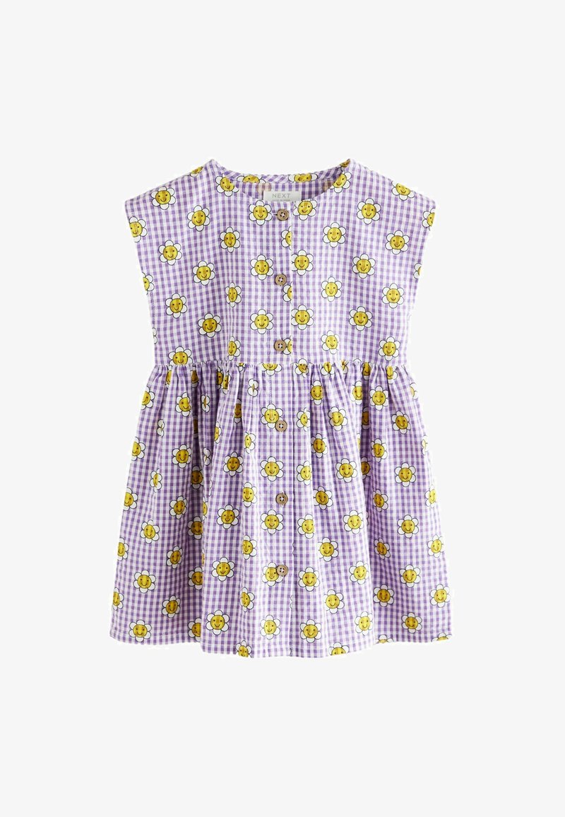 Next REGULAR FIT - BUTTON THROUGH - Robe de jour - purple gingham