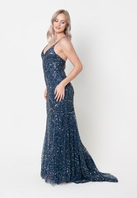 BEAUUT EMBELLISHED SEQUINS - Vestido de fiesta - navy