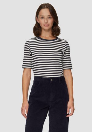 HALFLANGE MOUWEN - T-Shirt print - navy