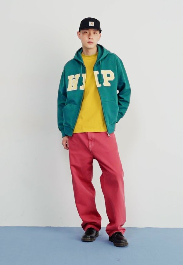 HOODED WIP  - Hoodie - rainforest stone washed4