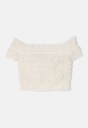 Needle & Thread HATTIE SMOCKED OFF SHOULDER  - Print T-shirt - cream
