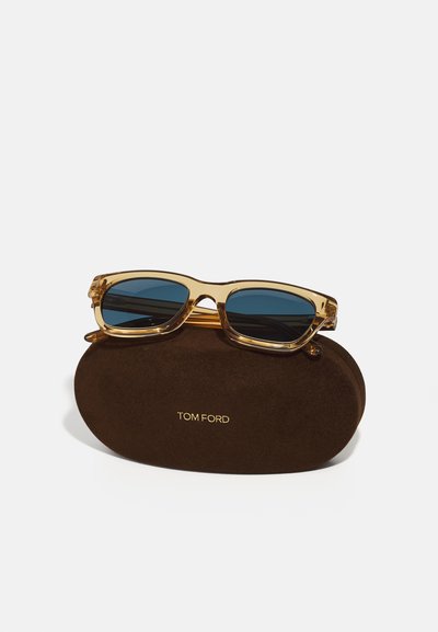 Tom Ford SNOWDON UNISEX - Ochelari de soare - shiny light brown /blue